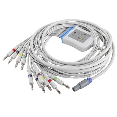 Connecteur du CEI 4.0Banana de câble et de fils d'électrocardiogramme de Welch Allyn SE-PRO-600 M2461A