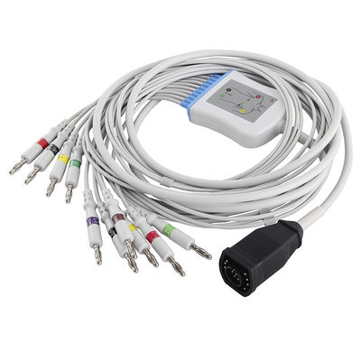 Connecteur de banane du CEI 4,0 du câble E/M Series And Leadwires d'électrocardiogramme de Zoll
