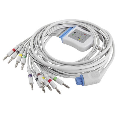 Connecteur du CEI 4.0Banana de câble et de fils d'électrocardiogramme de datex