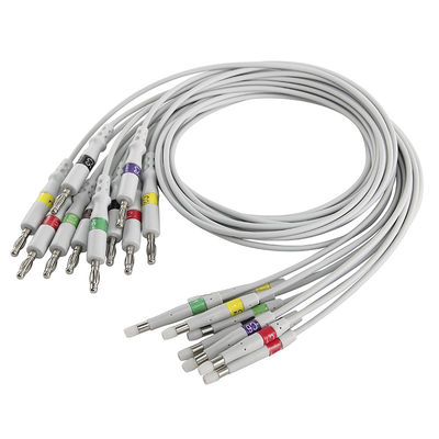 Câble ECG Welch Allyn CP200 à 10 fils Fils conducteurs ECG CEI 4.0 Fils conducteurs ECG banane