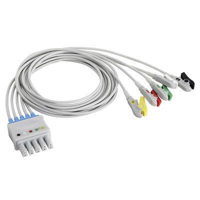 S-iemens Drager ECG Leadwires 5956359 MP03414 Ensemble de 5 clips de capteur de plomb à connecteur double 5 broches