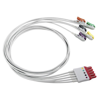 P-hilips M1978A M1976A 989803125881 ECG fils de plomb 5 câble de plomb fil de plomb IEC clip MP 40 IntelliVue M1167A HeartStart MRx