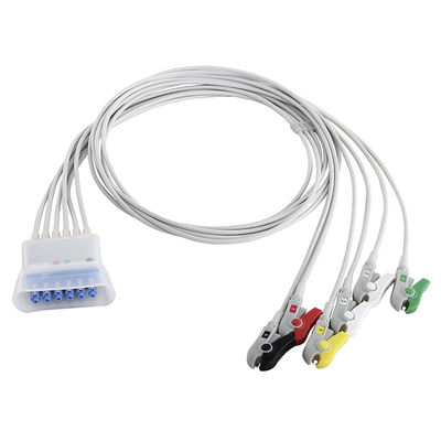 Fil 989803137251 de télémétrie de fils de Philips ECG 989803133881 989803152051 agrafe du CEI de 5 avances
