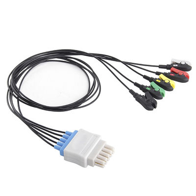 Fil de connexion translucide du rayon X ECG d'avance du câble 5 du datex IRM Radiao