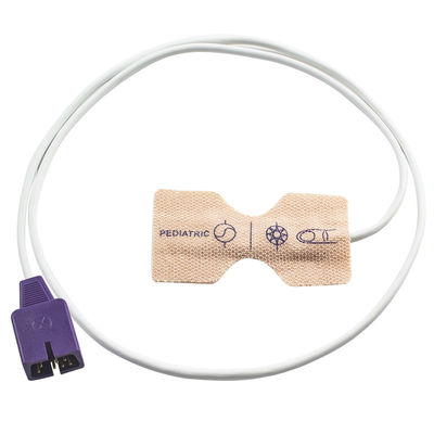 Sonde SpO2 jetable adulte de tissu de bout droit de peau de nouveau-né du capteur Spo2 DB9 7pin N25 N200 NPB 4000 de N-ellcor jetables