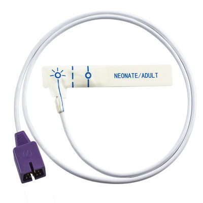Sonde jetable de doigt d'oxymètre de l'impulsion SPO2 de MAXI N-20 N-600x mousse blanche infantile de N-ellcor Oxi-max DB9 9pin
