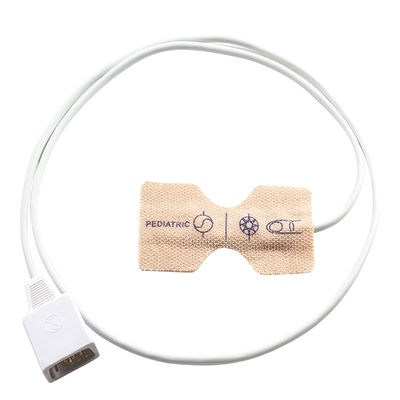 Tissu de bout droit adulte jetable de peau de nouveau-né de longueur de câble du capteur SpO2 85cm de datex