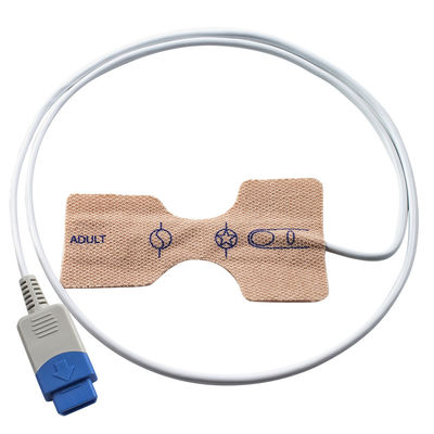 Sonde SpO2 jetable adulte jetable de tissu de bout droit de peau de nouveau-né d'Ohmeda 9pin TS-AF-25 de datex