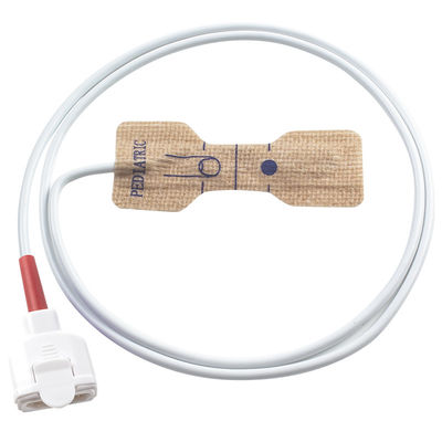 Capteur SpO2 jetable de la série rouge en tissu non tissé 11 broches DB9