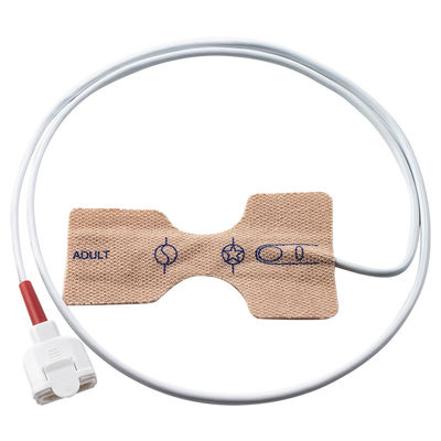Tissu de bout droit rouge de peau de la série 11pin du capteur SpO2 jetable de for M-asi-mo