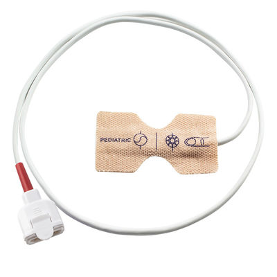 Tissu de bout droit rouge de peau de la série 11pin du capteur SpO2 jetable de for M-asi-mo