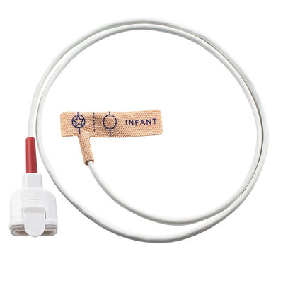 Tissu de bout droit rouge de peau de la série 11pin du capteur SpO2 jetable de for M-asi-mo