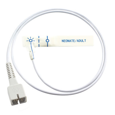 Sensor à usage unique SpO2 pédiatrique de technologie numérique mousse blanche pour ECG1200G PM50 PM60D