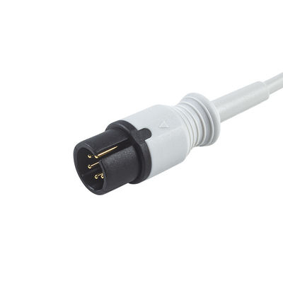 Câble du câble AAMI 6Pin ECG de Mindray 0012-00-1255-01 TPU ECG Trunck