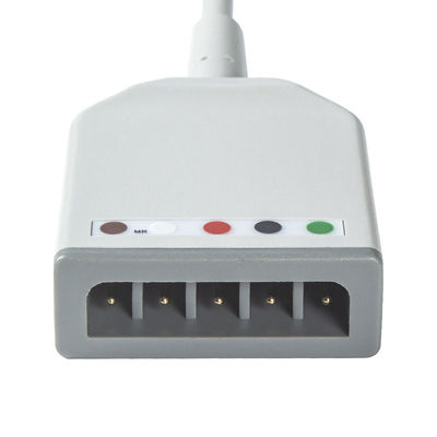 Câble du câble AAMI 6Pin ECG de Mindray 0012-00-1255-01 TPU ECG Trunck