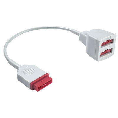 GE Marquette 	Câble d'extension du transducteur 2103966-001 11pin du câble 2005772-001 d'adaptateur d'IBP double