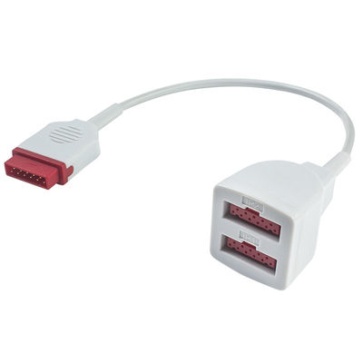 GE Marquette 	Câble d'extension du transducteur 2103966-001 11pin du câble 2005772-001 d'adaptateur d'IBP double