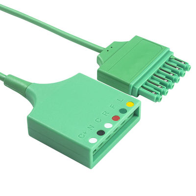Câble Pin Connector simple de tronc d'extension de Drager ECG de câble d'adaptateur de tronc de Siemens Draeger MS16256 6Lead ECG
