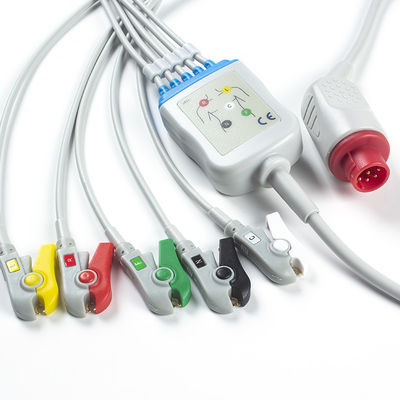 Câble de Pin Connector ECG de l'agrafe 8 du CEI d'avance de câbles et de fils 5 de Bionet BM3/5 ECG