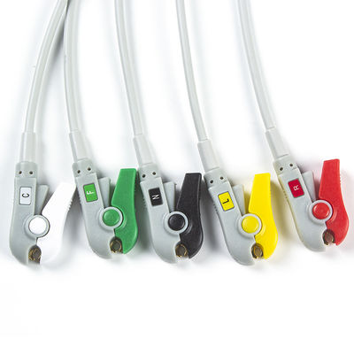 Câble de Pin Connector ECG de l'agrafe 8 du CEI d'avance de câbles et de fils 5 de Bionet BM3/5 ECG