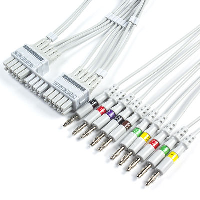 Fils de Mortara ECG 9293-041-50, 9293-046-60 fils d'électrocardiogramme de banane du CEI 4,0