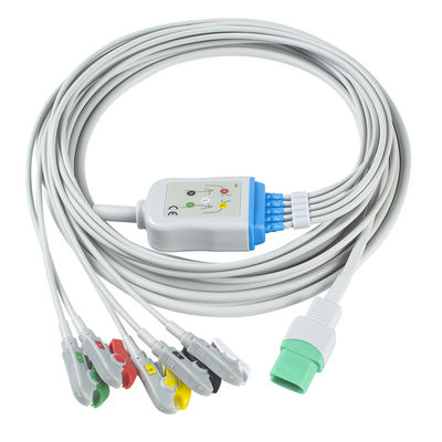 Câble de l'agrafe TPU ECG du CEI de câble de Mindray Datascope ECG et d'avance des fils 5