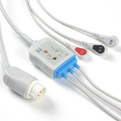 Câble de la rupture ECG de câbles et de fils 3Lead M1735A de Philips 8Pin ECG