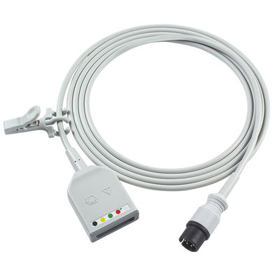 Câble du câble AAMI 6Pin ECG de Mindray 0012-00-1255-01 TPU ECG Trunck