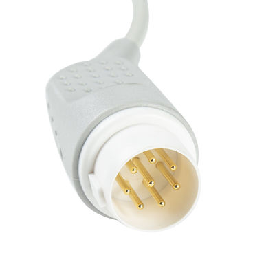 Câble de tronc ECG 8 broches 3 dérivations Câble ECG vers fils conducteurs Din