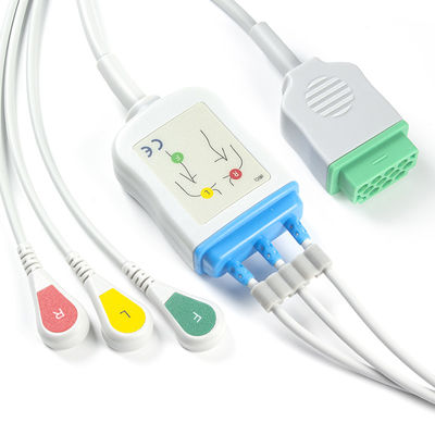 GE Marquette 2021141-002 2001292-001 câbles du connecteur ECG de la rupture 11pin du CEI d'avance de câbles et de fils 3 d'ECG