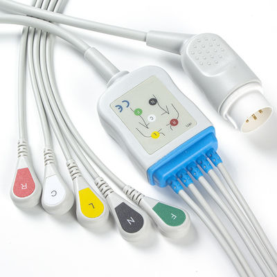 Câble de la rupture ECG d'avance de câbles et de fils 8pin 3 de l'adulte ECG de Philips