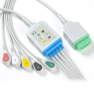 Câble du connecteur ECG de la rupture 11pin du CEI d'avance de câbles et de fils 5 de GE Marquette CBM-05NA-10AS-0001 ECG
