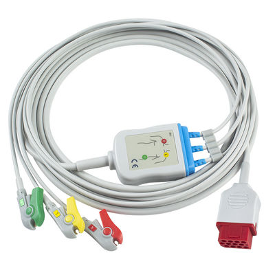 Les nouveaux BM3 BM5 ECG câbles et fils 12 Pin Connector ECG de Bionet câblent l'agrafe d'agrippeur du CEI de 3 avances