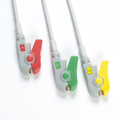 Les nouveaux BM3 BM5 ECG câbles et fils 12 Pin Connector ECG de Bionet câblent l'agrafe d'agrippeur du CEI de 3 avances