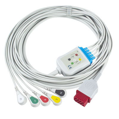 Les nouveaux BM3 BM5 BM7 5 câbles et fils de l'avance ECG de Bionet cassent la goupille du CEI 12 de câble d'ECG
