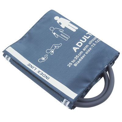 Tube adulte NIBP de manchette universelle de NIBP le double giflent la manchette réutilisable de moniteur de tension artérielle de 25-35CM double manchette en nylon de tube