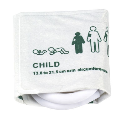 Manchette simple de BP de tension artérielle de manchette du tube TPU NIBP d'enfant jetable de manchette de 13.8-21.5CM