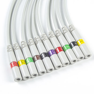 ECG partie l'aiguille de banane de connecteur d'électrocardiogramme de connecteur d'électrode du CEI ECG de 3.00MM pour casser le tresse