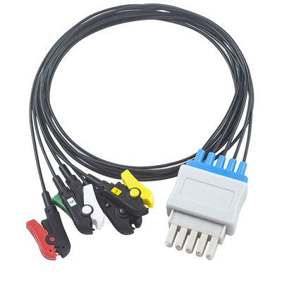 Fil de connexion translucide du rayon X ECG d'avance du câble 5 du datex IRM Radiao
