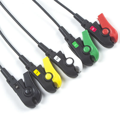 Fil de connexion translucide du rayon X ECG d'avance du câble 5 du datex IRM Radiao