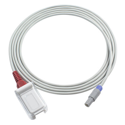 Câble compatible du capteur SpO2 de Comen pour M-asi-MOIS la technologie rouge 3M Cable