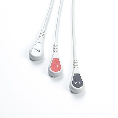 Edan Compatible avec le câble ECG à connexion directe et les câbles de conduite 6Pin Universal AAMI 3Lead AHA Snap