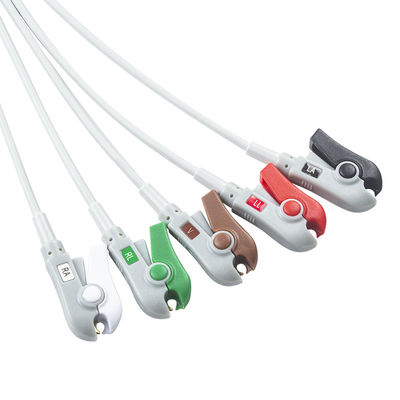 Hellige Cable ECG à connexion directe compatible et câbles de plomb 5Lead AHA Grabber