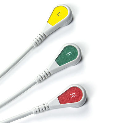 Pour les câbles ECG compatibles avec Schiller et les câbles plombs Direct Connect 3 Lead Iec Snap