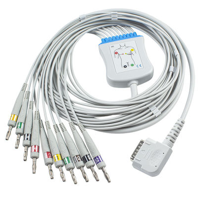 L'électrocardiogramme de Kenz câblent K131 le câble de la banane 4,0 pour 108 109 110 1210 1211 601 le câble lié directement du CEI ECG de Cardico 302