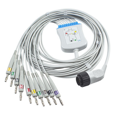 Câble PC-104 63050074 d'électrocardiogramme de Kenz 63050075 16pin connecteur de banane du CEI 4,0