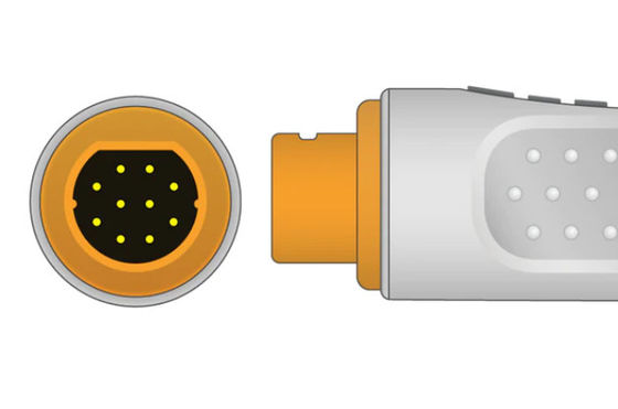 Cable d'adaptateur à double IBP de S-iemens/Draeger, de 10 à 7 broches