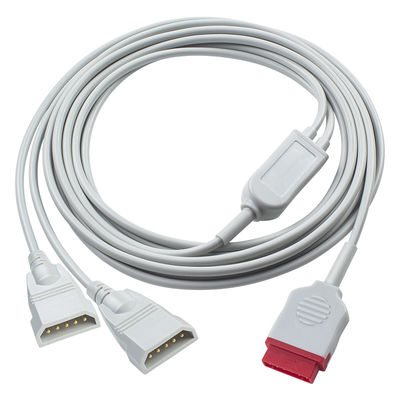 Cable d'adaptateur GE IBP 2*Abbott Cable d'extension IBP à 6 broches pour le transducteur / moniteur de patient