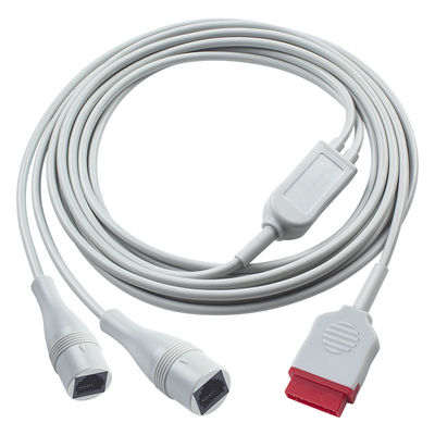 Cable d'adaptateur GE IBP 2*Ph-Ilips Cable d'extension IBP à 4 broches de 350 cm Pour les cliniques / hôpitaux
