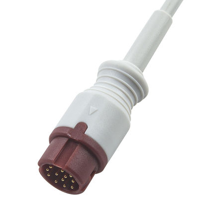 Câble adaptateur double IBP P-Hilips avec connecteur à 12 broches, longueur de 0,3 mètre et matériau TPU à usage médical